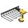 Rack di archiviazione per trapano portatile montato a parete, specifica: rack singolo
