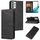 Per Samsung Galaxy A73 5G Custodia per telefono in pelle con fibbia con fibbia in vitello (nero)