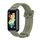 Per Huawei Band 7 / 7 NFC MIJOBS Cinturino in silicone traspirante (argento verde militare) Per Huawei Band 7 / 7 NFC MIJOBS Cinturino in silicone traspirante (argento verde militare)