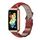 Per Huawei Band 7/7 NFC MIJOBS Cinturino in pelle di vacchetta (oro rosa rosso) Per Huawei Band 7/7 NFC MIJOBS Cinturino in pelle di vacchetta (oro rosa rosso)