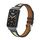 Per Xiaomi Mi Band 7 Pro Collage Cinturino in pelle con struttura in metallo a vita piccola (nero) Per Xiaomi Mi Band 7 Pro Collage Cinturino in pelle con struttura in metallo a vita piccola (nero)