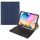 Custodia in pelle per tastiera Bluetooth con cappuccio rotondo con slot per penna, senza touchpad per Samsung Galaxy Tab S7 (tastiera blu scuro + nera) Custodia in pelle per tastiera Bluetooth con cappuccio rotondo con slot per penna, senza touchpad per Samsung Galaxy Tab S7 (tastiera blu scuro + nera)