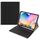 Custodia in pelle per tastiera Bluetooth con cappuccio rotondo con slot per penna, senza touchpad per Samsung Galaxy Tab A7 10.4 2020 (tastiera nera + nera) Custodia in pelle per tastiera Bluetooth con cappuccio rotondo con slot per penna, senza touchpad per Samsung Galaxy Tab A7 10.4 2020 (tastiera nera + nera)
