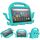 Per Amazon Kindle Fire HD 7 2019/2017/2015 Octopus Eva Shock Aoff -Tablet Case con film sullo schermo e spalla (Glacier Green) Per Amazon Kindle Fire HD 7 2019/2017/2015 Octopus Eva Shock Aoff -Tablet Case con film sullo schermo e spalla (Glacier Green)