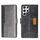 Per Samsung Galaxy S22 Custodia per telefono in pelle con fibbia laterale a colori ultra contrastanti (nero + grigio) Per Samsung Galaxy S22 Custodia per telefono in pelle con fibbia laterale a colori ultra contrastanti (nero + grigio)