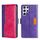 Per Samsung Galaxy S22 Custodia per telefono in pelle con fibbia laterale a colori ultra contrastanti (viola + rosa rossa) Per Samsung Galaxy S22 Custodia per telefono in pelle con fibbia laterale a colori ultra contrastanti (viola + rosa rossa)