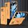 Custodia per telefono con cerniera magnetica per vivo X Fold GKK con supporto (arancione) Custodia per telefono con cerniera magnetica per vivo X Fold GKK con supporto (arancione)