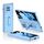 Custodia per telefono in pelle con cerniera magnetica per vivo X Fold GKK con supporto (blu) Custodia per telefono in pelle con cerniera magnetica per vivo X Fold GKK con supporto (blu)