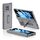 Custodia per telefono in pelle con cerniera magnetica per vivo X Fold GKK con supporto (grigio) Custodia per telefono in pelle con cerniera magnetica per vivo X Fold GKK con supporto (grigio)