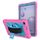 Per Samsung Galaxy Tab A 8.4 T307 Robot a colori a contrasto Custodia in silicone + PC Tablet (rosa rossa blu) Per Samsung Galaxy Tab A 8.4 T307 Robot a colori a contrasto Custodia in silicone + PC Tablet (rosa rossa blu)