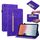 Per OPPO Pad Air Skin Feel Custodia per tablet in pelle con cerniera in tinta unita (viola) Per OPPO Pad Air Skin Feel Custodia per tablet in pelle con cerniera in tinta unita (viola)
