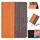 Per Samsung Galaxy Tab A 10.1 2019 T510 Custodia per tablet in pelle a tinta unita con cuciture (arancione)