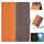 Per Lenovo Tab M10 X605F X505 Custodia per tablet in pelle a tinta unita con cuciture (arancione) Per Lenovo Tab M10 X605F X505 Custodia per tablet in pelle a tinta unita con cuciture (arancione)