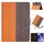 Per Lenovo Tab M10 Plus Custodia per tablet in pelle a tinta unita con cuciture (arancione) Per Lenovo Tab M10 Plus Custodia per tablet in pelle a tinta unita con cuciture (arancione)