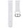 Cinturino universale in silicone monocolore da 20 mm (bianco)