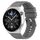 Per Huawei Watch GT3 46mm 22mm Cinturino in silicone con testa sporgente Fibbia argento (grigio) Per Huawei Watch GT3 46mm 22mm Cinturino in silicone con testa sporgente Fibbia argento (grigio)