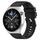 Per Huawei Watch GT 42mm/46mm / GT2 46mm 22mm Cinturino in silicone con testa sporgente Fibbia argento (nero) Per Huawei Watch GT 42mm/46mm / GT2 46mm 22mm Cinturino in silicone con testa sporgente Fibbia argento (nero)