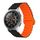 Per Xiaomi Haylou RT / RT2 / GST / GS / RS3 Cinturino in silicone magnetico con fibbia inversa universale (nero arancione) Per Xiaomi Haylou RT / RT2 / GST / GS / RS3 Cinturino in silicone magnetico con fibbia inversa universale (nero arancione)