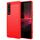 Per Sony Xperia 1 IV Custodia per telefono in fibra di carbonio con struttura spazzolata (rossa) Per Sony Xperia 1 IV Custodia per telefono in fibra di carbonio con struttura spazzolata (rossa)