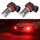 1 paio di fendinebbia a LED per auto H11 12V 7W (luce rossa)