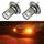 1 paio di fendinebbia a LED per auto stroboscopiche H7 12V 7W (luce arancione)