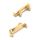Per AMAZFIT T-Rex 2 2 in 1 connettori per cinturini in metallo (oro)