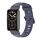 Per Xiaomi Mi Band 7 Pro Mijobs Cinturino in TPU con foro piatto (blu nero) Per Xiaomi Mi Band 7 Pro Mijobs Cinturino in TPU con foro piatto (blu nero)