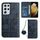 Per Samsung Galaxy S21 Ultra 5G Crossbody Football Texture Custodia magnetica per telefono in PU (blu scuro) Per Samsung Galaxy S21 Ultra 5G Crossbody Football Texture Custodia magnetica per telefono in PU (blu scuro)