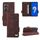 Per Asus Zenfone 9 Custodia per cellulare in pelle con chiusura magnetica (marrone) Per Asus Zenfone 9 Custodia per cellulare in pelle con chiusura magnetica (marrone)