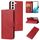 For Samsung Galaxy S22 5G Calf Texture Buckle Flip Leather Phone Case(Red) For Samsung Galaxy S22 5G Calf Texture Buckle Flip Leather Phone Case(Red)