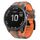 Per cinturino in silicone mimetico Garmin Fenix 7 (arancione)