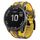 Per cinturino in silicone mimetico Garmin Fenix 7X (giallo)