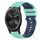 Per Garmin Vivomove Sport Cinturino in silicone bicolore a scacchi da 20 mm (verde acqua + blu) Per Garmin Vivomove Sport Cinturino in silicone bicolore a scacchi da 20 mm (verde acqua + blu)