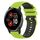 Per Garmin Venu 2 Plus Cinturino in silicone bicolore a scacchi da 20 mm (verde lime + nero) Per Garmin Venu 2 Plus Cinturino in silicone bicolore a scacchi da 20 mm (verde lime + nero)