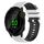 Per Garmin Forerunner 55 Cinturino in silicone bicolore a scacchi da 20 mm (bianco + nero) Per Garmin Forerunner 55 Cinturino in silicone bicolore a scacchi da 20 mm (bianco + nero)