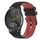 Per Garmin Vivomove Cinturino in silicone bicolore a scacchi da 20 mm (nero + rosso) Per Garmin Vivomove Cinturino in silicone bicolore a scacchi da 20 mm (nero + rosso)