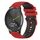 Per Garmin Vivomove HR Sport Cinturino in silicone bicolore a scacchi da 20 mm (rosso + nero) Per Garmin Vivomove HR Sport Cinturino in silicone bicolore a scacchi da 20 mm (rosso + nero)