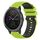 Per Garmin Vivoactive 3 Cinturino in silicone bicolore a scacchi da 20 mm (verde lime + nero) Per Garmin Vivoactive 3 Cinturino in silicone bicolore a scacchi da 20 mm (verde lime + nero)