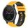 Per Garmin Vivoactive3 Music Cinturino in silicone bicolore a scacchi da 20 mm (giallo + nero) Per Garmin Vivoactive3 Music Cinturino in silicone bicolore a scacchi da 20 mm (giallo + nero)