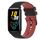 Cinturino per orologio in silicone bicolore a scacchi da 20 mm For Honor Watch ES (nero + rosso) Cinturino per orologio in silicone bicolore a scacchi da 20 mm For Honor Watch ES (nero + rosso)