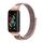 Per Huawei Band 6 / Honor Band 6/7 Cinturino in nylon traspirante Mijobs (oro rosa sabbia rosa) Per Huawei Band 6 / Honor Band 6/7 Cinturino in nylon traspirante Mijobs (oro rosa sabbia rosa)