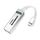 15102 5 in 1 USB-C / Type-C a USB3.0 + Adattatore HUB per lettore di schede SD / TF (argento)