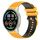 Per Xiaomi Watch Sport 22mm Cinturino in silicone bicolore a scacchi (giallo + nero) Per Xiaomi Watch Sport 22mm Cinturino in silicone bicolore a scacchi (giallo + nero)