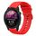 Per Garmin Forerunner 255S 18mm Cinturino in silicone morbido a tinta unita (rosso) Per Garmin Forerunner 255S 18mm Cinturino in silicone morbido a tinta unita (rosso)