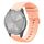 Per Garmin Vivomove 3S 18mm Cinturino in silicone morbido a tinta unita (rosa) Per Garmin Vivomove 3S 18mm Cinturino in silicone morbido a tinta unita (rosa)