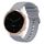 Per Garmin Vivoactive 4S 18mm Cinturino in silicone morbido a tinta unita (grigio) Per Garmin Vivoactive 4S 18mm Cinturino in silicone morbido a tinta unita (grigio)