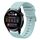 Per Huawei Watch 3 Cinturino per orologio in silicone morbido a tinta unita da 22 mm (verde zaffiro)