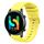 Per Xiaomi Haylou RT2 LS10 22mm Cinturino in silicone morbido a tinta unita (giallo) Per Xiaomi Haylou RT2 LS10 22mm Cinturino in silicone morbido a tinta unita (giallo)