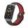 Per Xiaomi Mi Band 7 Pro Cinturino in silicone con struttura in metallo (nero + rosso) Per Xiaomi Mi Band 7 Pro Cinturino in silicone con struttura in metallo (nero + rosso)