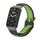 Per Xiaomi Mi Band 7 Pro Cinturino in silicone con struttura in metallo (nero + verde) Per Xiaomi Mi Band 7 Pro Cinturino in silicone con struttura in metallo (nero + verde)
